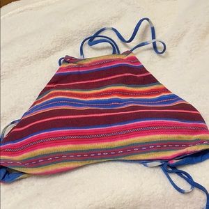 High neck Billabong bathing suit top